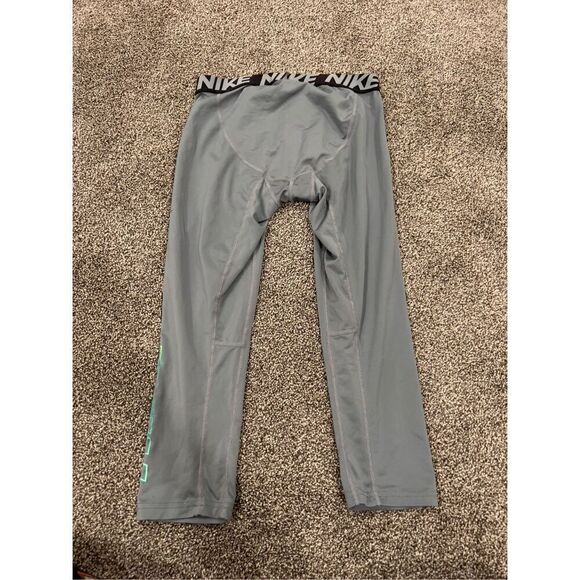Nike dri-fit Compression 3/4 Length Running Training Tights (Youth XL) gray - Picture 4 of 4
